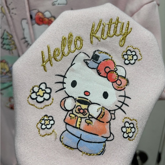 Hello Kitty Camp Fire Soft Pink Hoodie - Picture 3 of 4